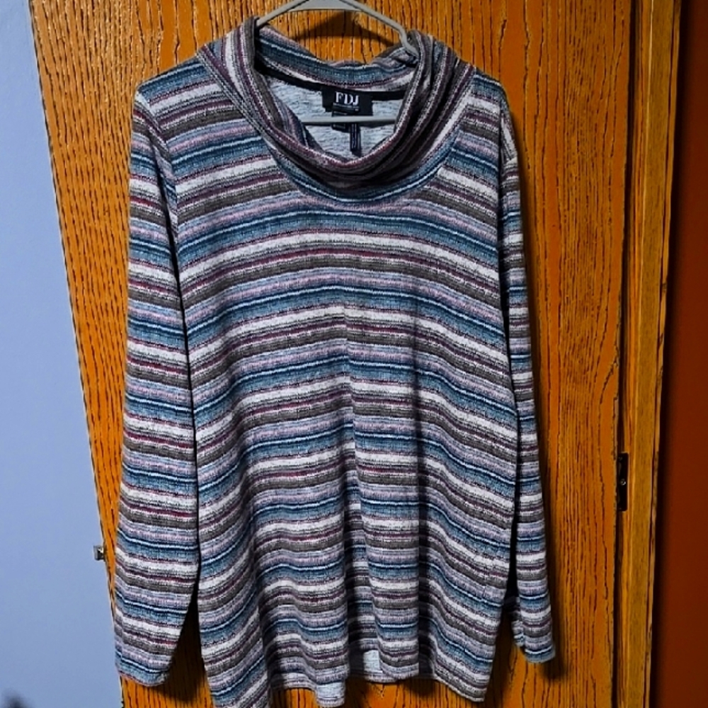 FDJ Striped Oversized Sweater Size is XXL